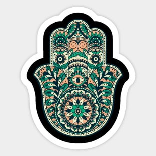 ORNAMENTAL HAMSA HAND abstract gift Sticker